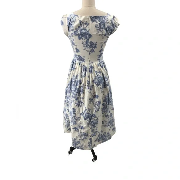 reformation blue floral midi dress Pale Blue Wedding Dress | Light Blue Wedding Dress main image 0